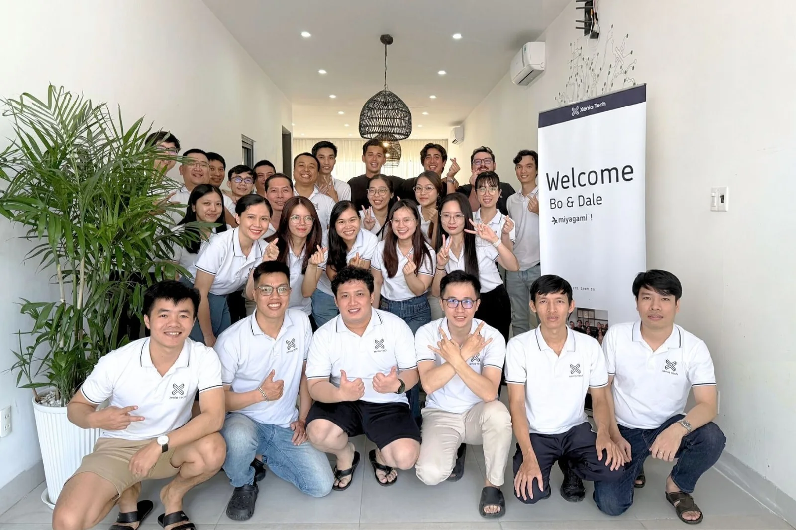 The Miyagami engineering team in the Da Nang office