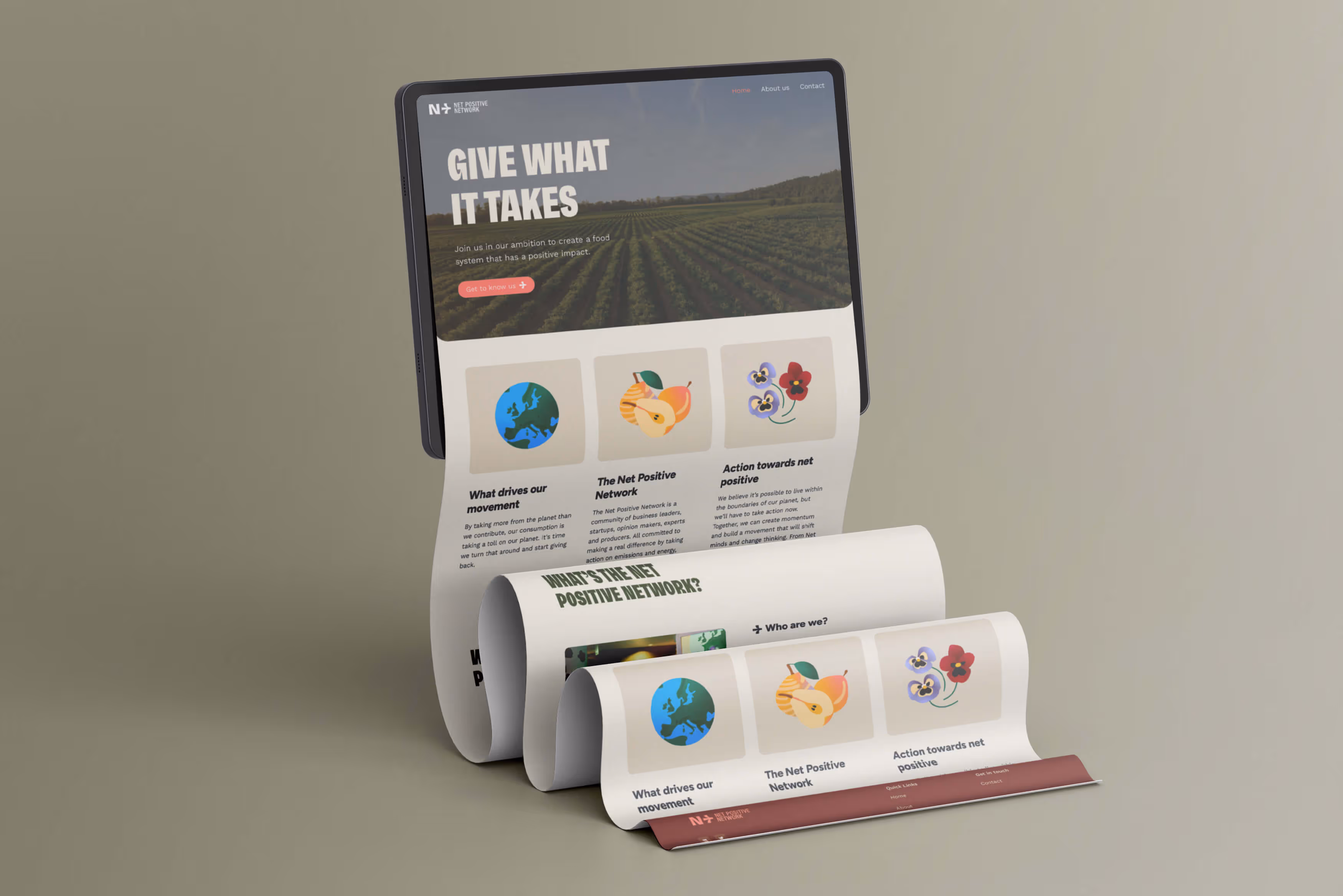 Deloitte × Low Food product screens